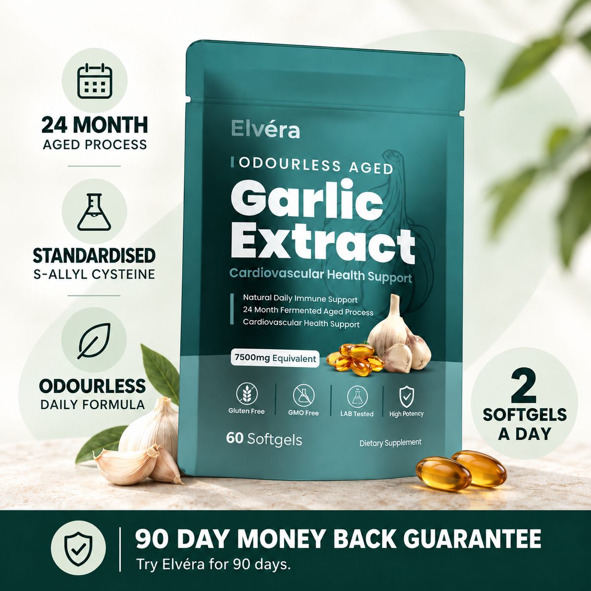 Elvéra Aged Garlic Extract